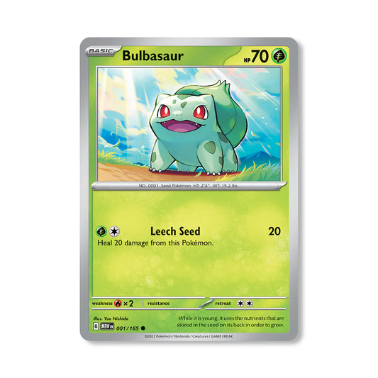 Bulbasaur Pokémon Scarlet & Violet 151 - Normal kaart | Engels