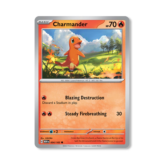 Charmander Pokémon Scarlet & Violet 156 - Cosmos Holo kaart | Engels