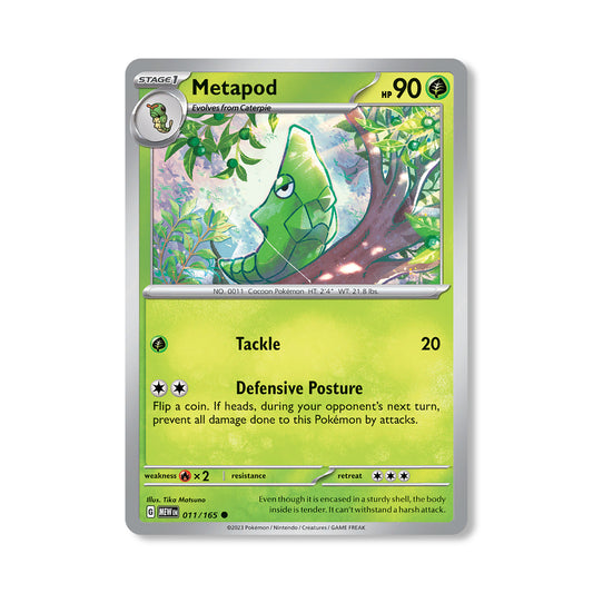 Metapod Pokémon Scarlet & Violet 168 - Normal kaart | Engels