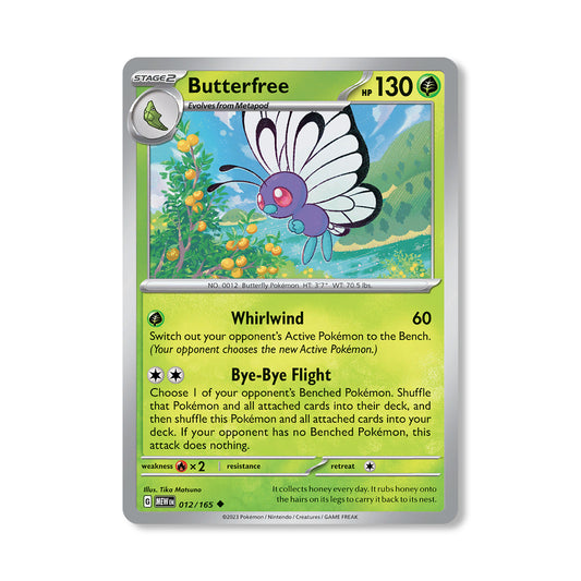 Butterfree Pokémon Scarlet & Violet 170 - Normal kaart | Engels