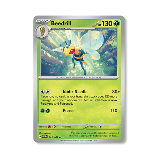 Beedrill Pokémon Scarlet & Violet 177 - Reverse Holo kaart | Engels
