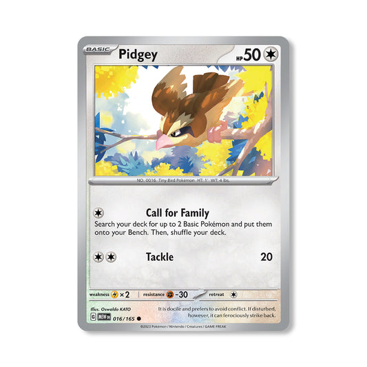 Pidgey Pokémon Scarlet & Violet 178 - Normal kaart | Engels