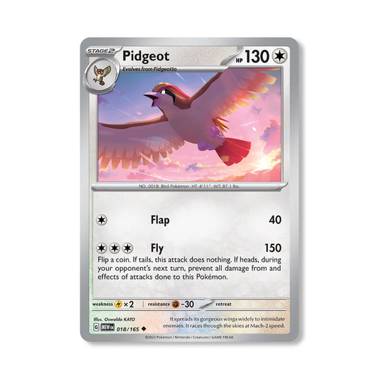 Pidgeot Pokémon Scarlet & Violet 182 - Normal kaart | Engels