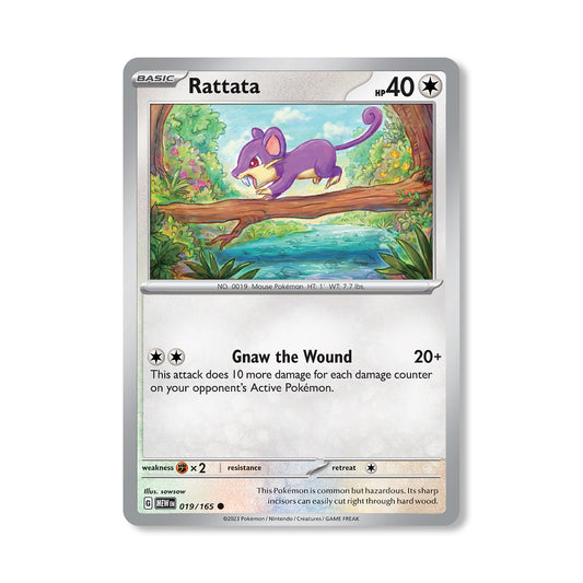 Rattata Pokémon Scarlet & Violet 184 - Normal kaart | Engels