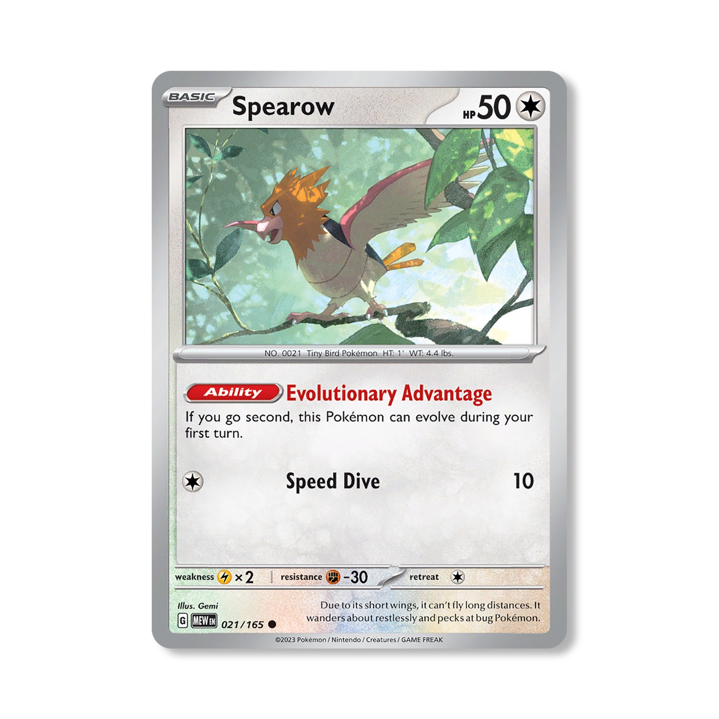Spearow Pokémon Scarlet & Violet 188 - Normal kaart | Engels