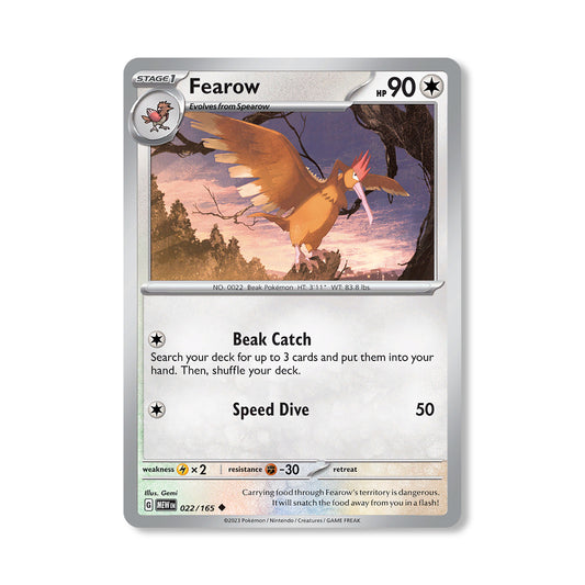 Fearow Pokémon Scarlet & Violet 191 - Reverse Holo kaart | Engels