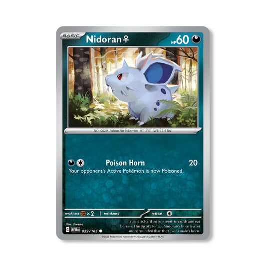 Nidoran♀ Pokémon Scarlet & Violet 204 - Reverse Holo kaart | Engels