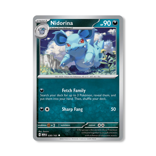 Nidorina Pokémon Scarlet & Violet 205 - Normal kaart | Engels