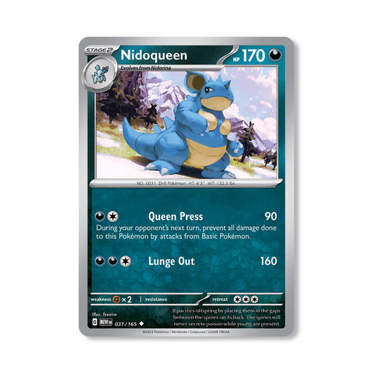 Nidoqueen Pokémon Scarlet & Violet 208 - Reverse Holo kaart | Engels