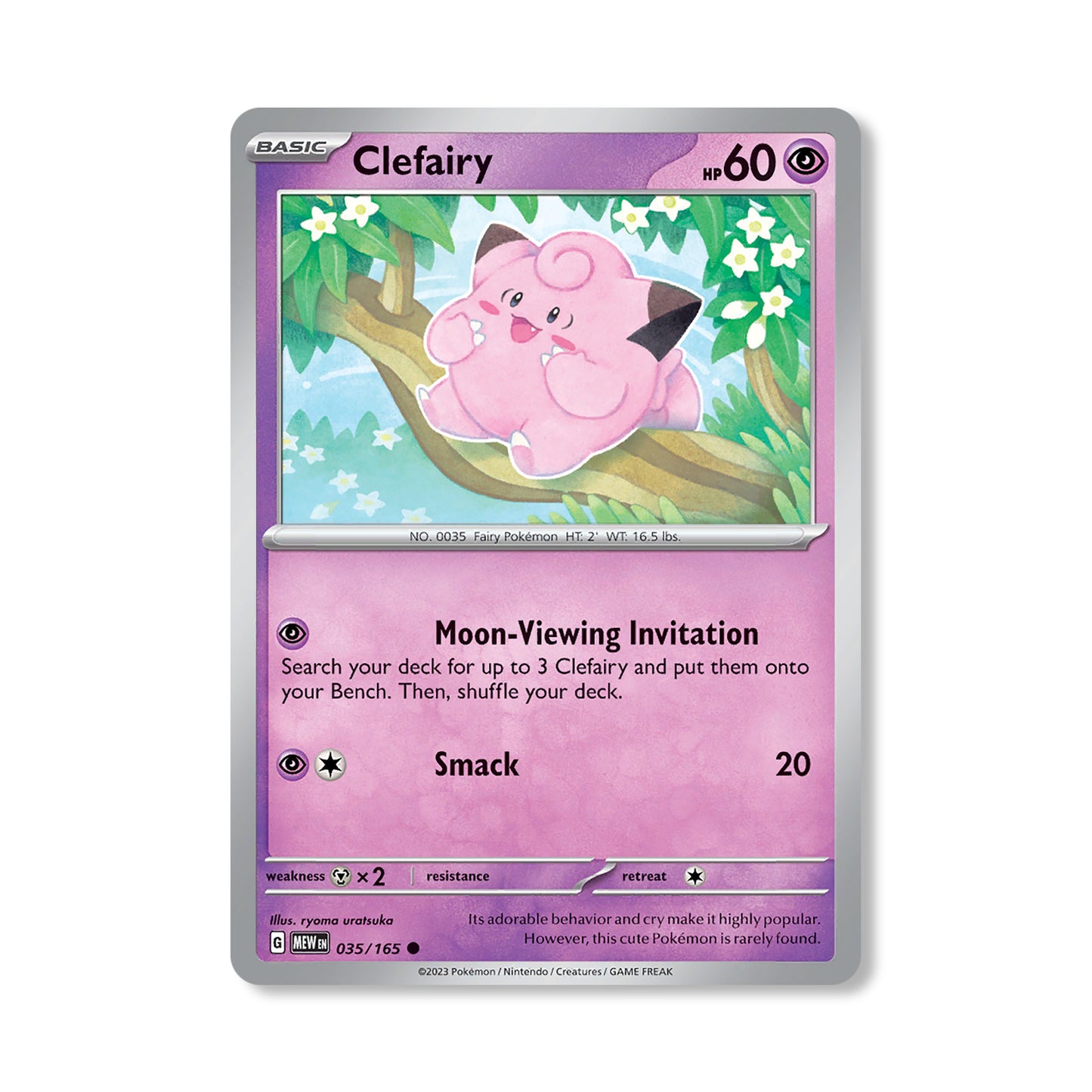 Clefairy Pokémon Scarlet & Violet 216 - Reverse Holo kaart | Engels