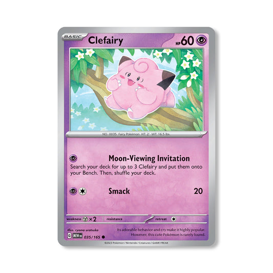 Clefairy Pokémon Scarlet & Violet 216 - Reverse Holo kaart | Engels
