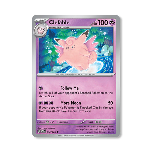 Clefable Pokémon Scarlet & Violet 218 - Reverse Holo kaart | Engels
