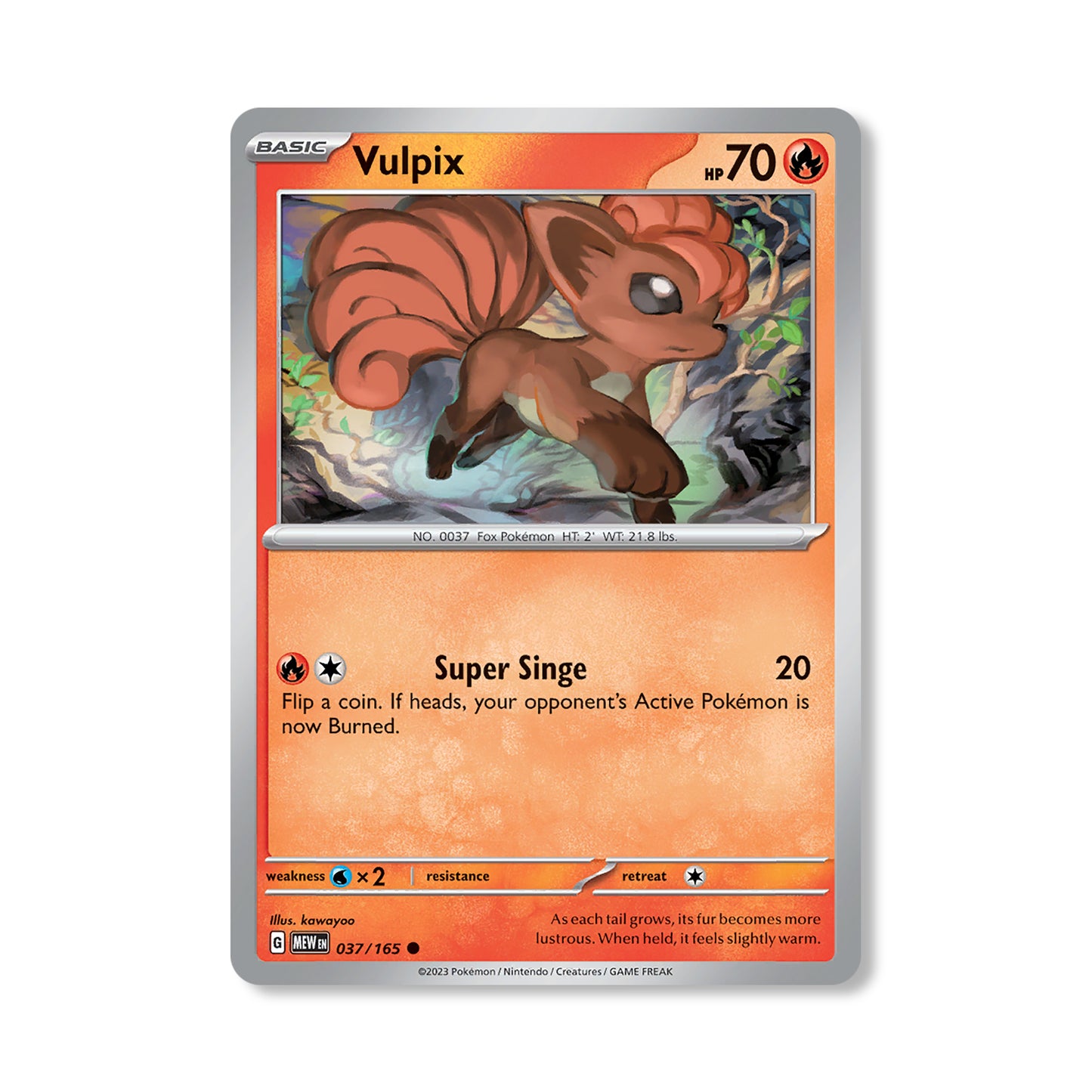 Vulpix Pokémon Scarlet & Violet 219 - Normal kaart | Engels