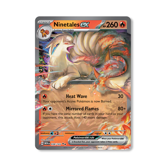 Ninetales Pokémon Scarlet & Violet 221 - ex kaart | Engels
