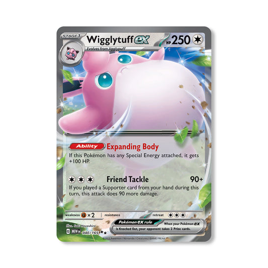 Wigglytuff Pokémon Scarlet & Violet 224 - ex kaart | Engels