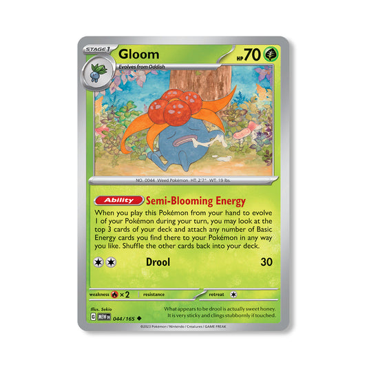 Gloom Pokémon Scarlet & Violet 232 - Reverse Holo kaart | Engels