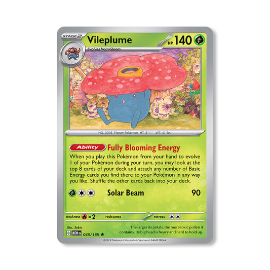 Vileplume Pokémon Scarlet & Violet 234 - Reverse Holo kaart | Engels