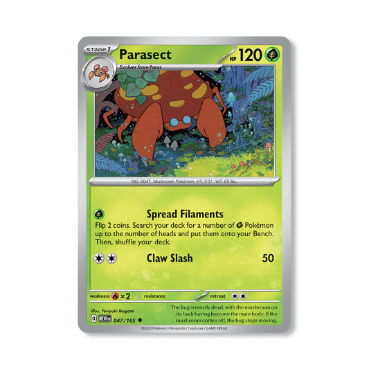 Parasect Pokémon Scarlet & Violet 237 - Normal kaart | Engels