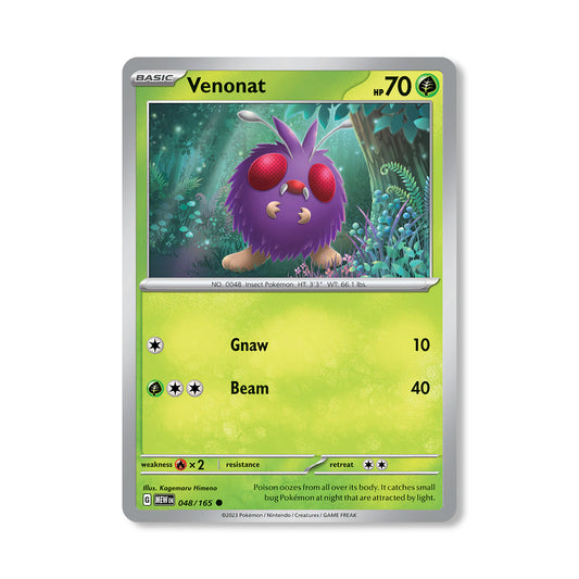 Venonat Pokémon Scarlet & Violet 239 - Normal kaart | Engels