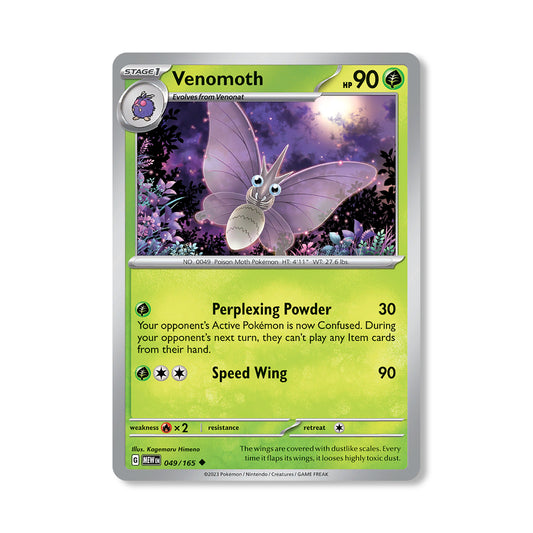 Venomoth Pokémon Scarlet & Violet 241 - Normal kaart | Engels