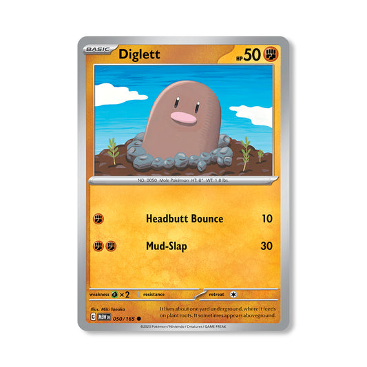 Diglett Pokémon Scarlet & Violet 243 - Normal kaart | Engels