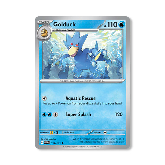 Golduck Pokémon Scarlet & Violet 254 - Reverse Holo kaart | Engels