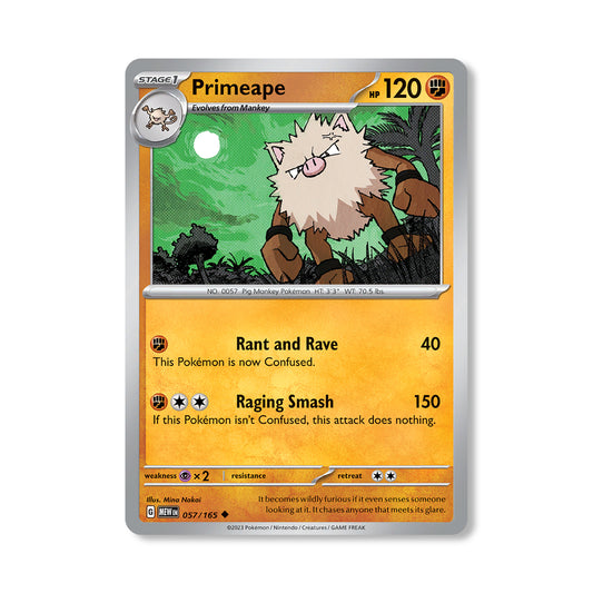 Primeape Pokémon Scarlet & Violet 257 - Normal kaart | Engels