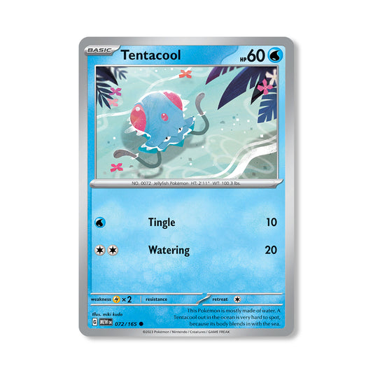 Tentacool Pokémon Scarlet & Violet 286 - Normal kaart | Engels