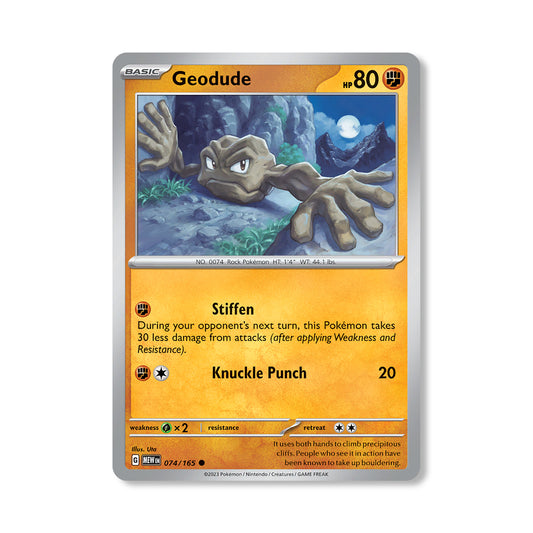 Geodude Pokémon Scarlet & Violet 291 - Reverse Holo kaart | Engels