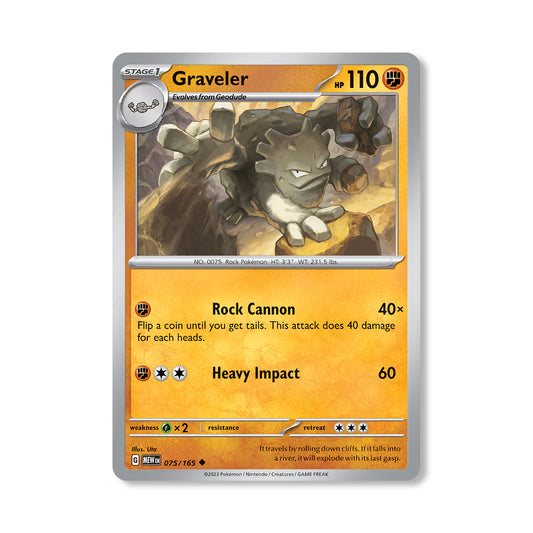 Graveler Pokémon Scarlet & Violet 293 - Reverse Holo kaart | Engels