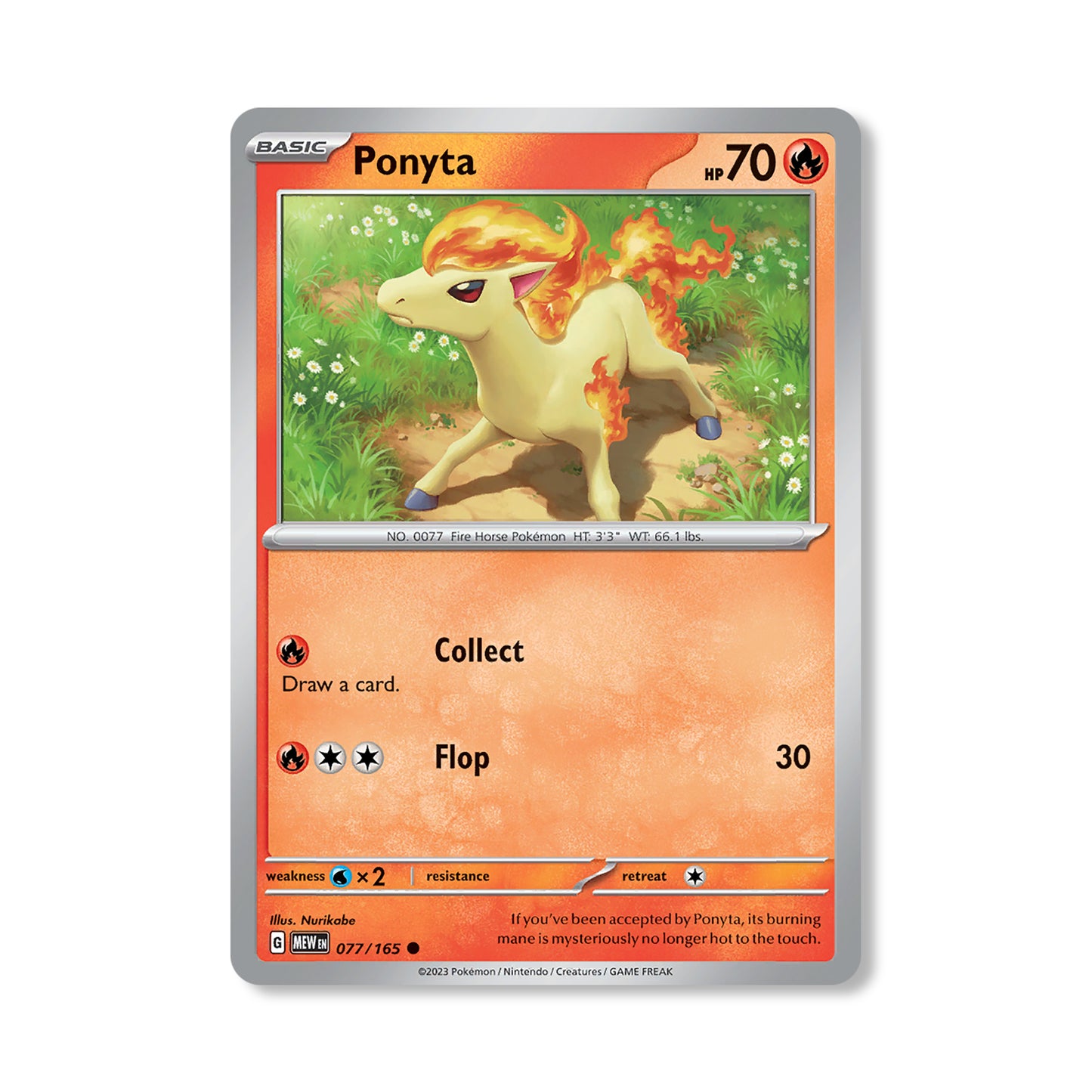 Ponyta Pokémon Scarlet & Violet 295 - Normal kaart | Engels