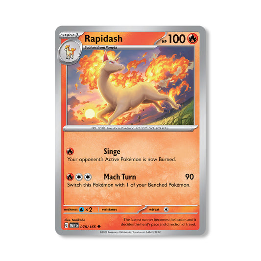 Rapidash Pokémon Scarlet & Violet 298 - Reverse Holo kaart | Engels