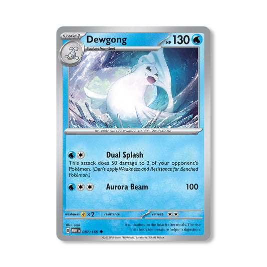 Dewgong Pokémon Scarlet & Violet 315 - Normal kaart | Engels