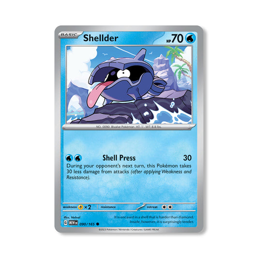 Shellder Pokémon Scarlet & Violet 322 - Reverse Holo kaart | Engels