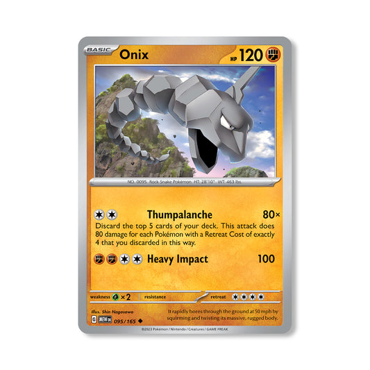 Onix Pokémon Scarlet & Violet 331 - Normal kaart | Engels