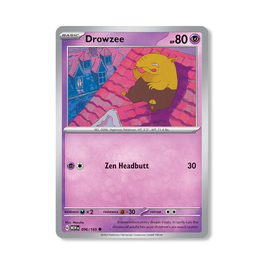 Drowzee Pokémon Scarlet & Violet 334 - Reverse Holo kaart | Engels