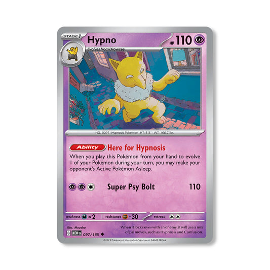 Hypno Pokémon Scarlet & Violet 336 - Reverse Holo kaart | Engels
