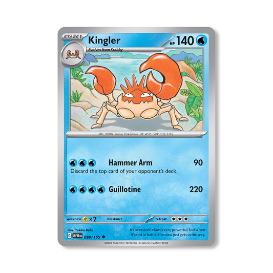 Kingler Pokémon Scarlet & Violet 339 - Normal kaart | Engels