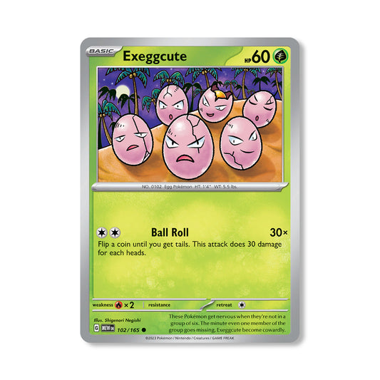 Exeggcute Pokémon Scarlet & Violet 151 - Normal kaart | Engels