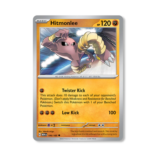 Hitmonlee Pokémon Scarlet & Violet 151 - Normal kaart | Engels