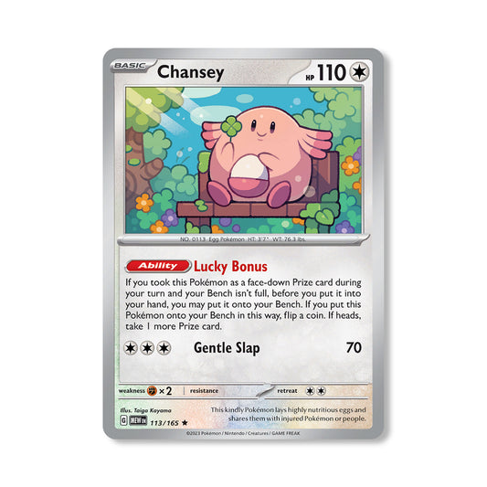 Chansey Pokémon Scarlet & Violet 151 - Reverse Holo kaart | Engels