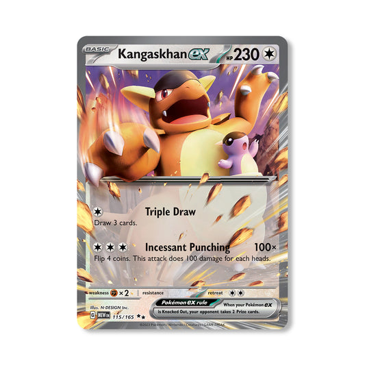Kangaskhan Pokémon Scarlet & Violet 151 - ex kaart | Engels