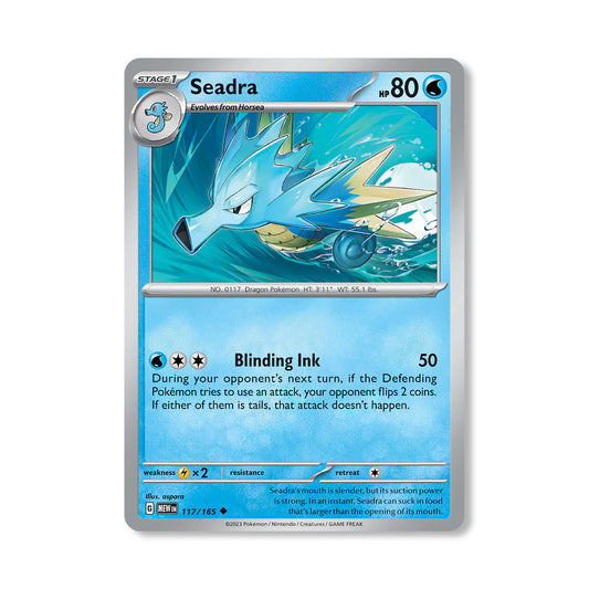 Seadra Pokémon Scarlet & Violet 151 - Reverse Holo kaart | Engels