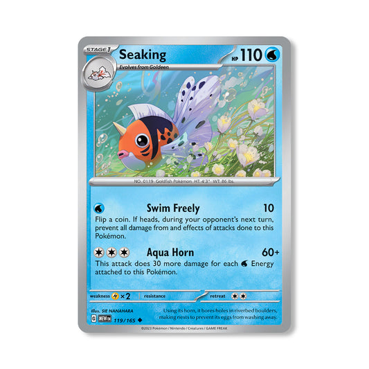 Seaking Pokémon Scarlet & Violet 151 - Reverse Holo kaart | Engels