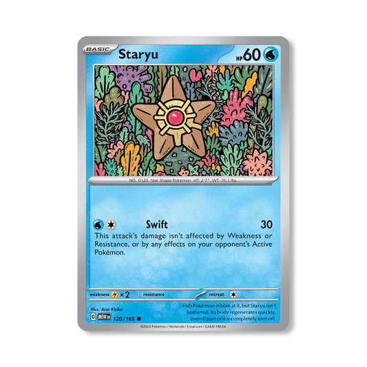 Staryu Pokémon Scarlet & Violet 151 - Normal kaart | Engels