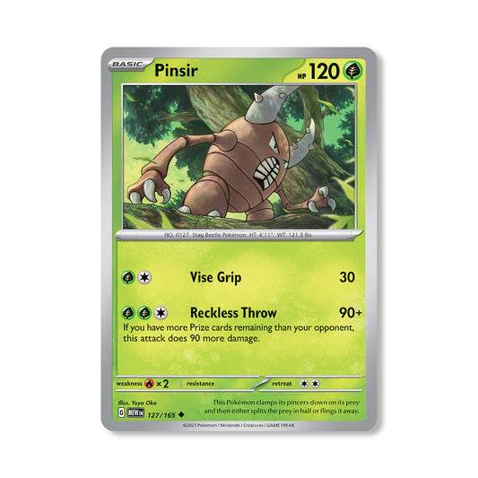 Pinsir Pokémon Scarlet & Violet 151 - Reverse Holo kaart | Engels