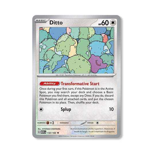 Ditto Pokémon Scarlet & Violet 151 - Reverse Holo kaart | Engels