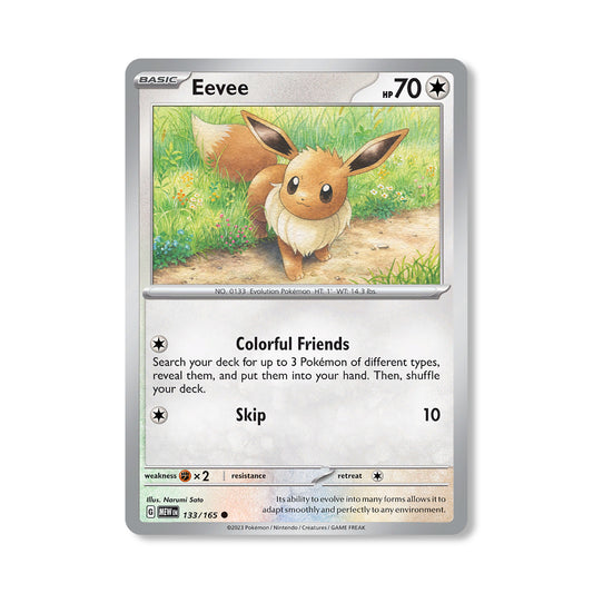 Eevee Pokémon Scarlet & Violet 151 - Reverse Holo kaart | Engels