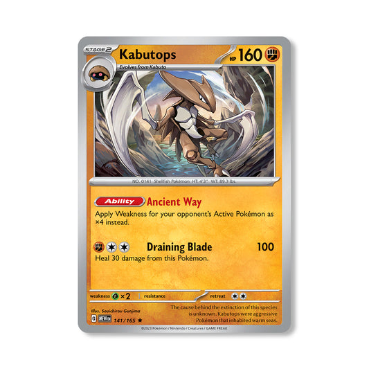 Kabutops Pokémon Scarlet & Violet 151 - Reverse Holo kaart | Engels