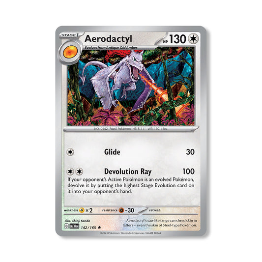 Aerodactyl Pokémon Scarlet & Violet 151 - Normal kaart | Engels